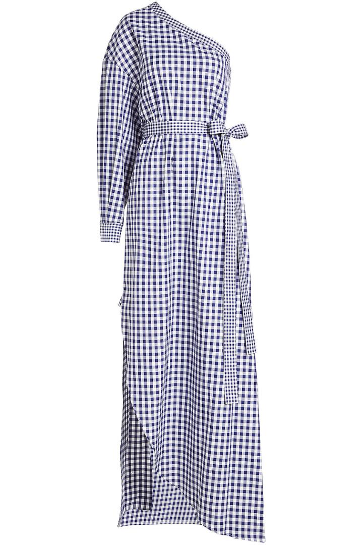 Rosetta Getty Rosetta Getty One Shoulder Printed Dress