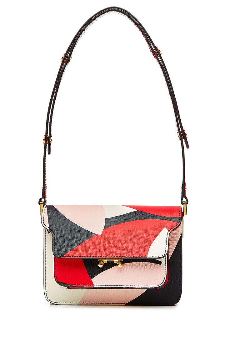 Marni Marni Printed Leather Shoulder Bag - Multicolor