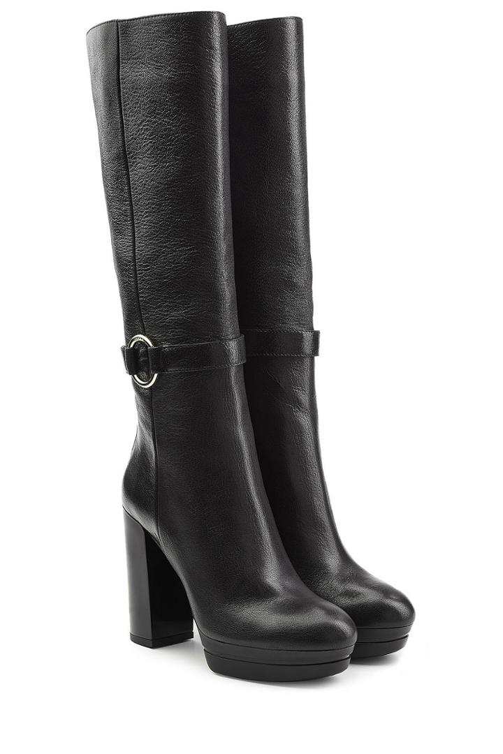 Hogan Hogan Leather High Heel Boots