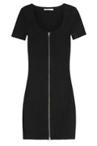 T By Alexander Wang T By Alexander Wang Cotton Dress With Zipped Front