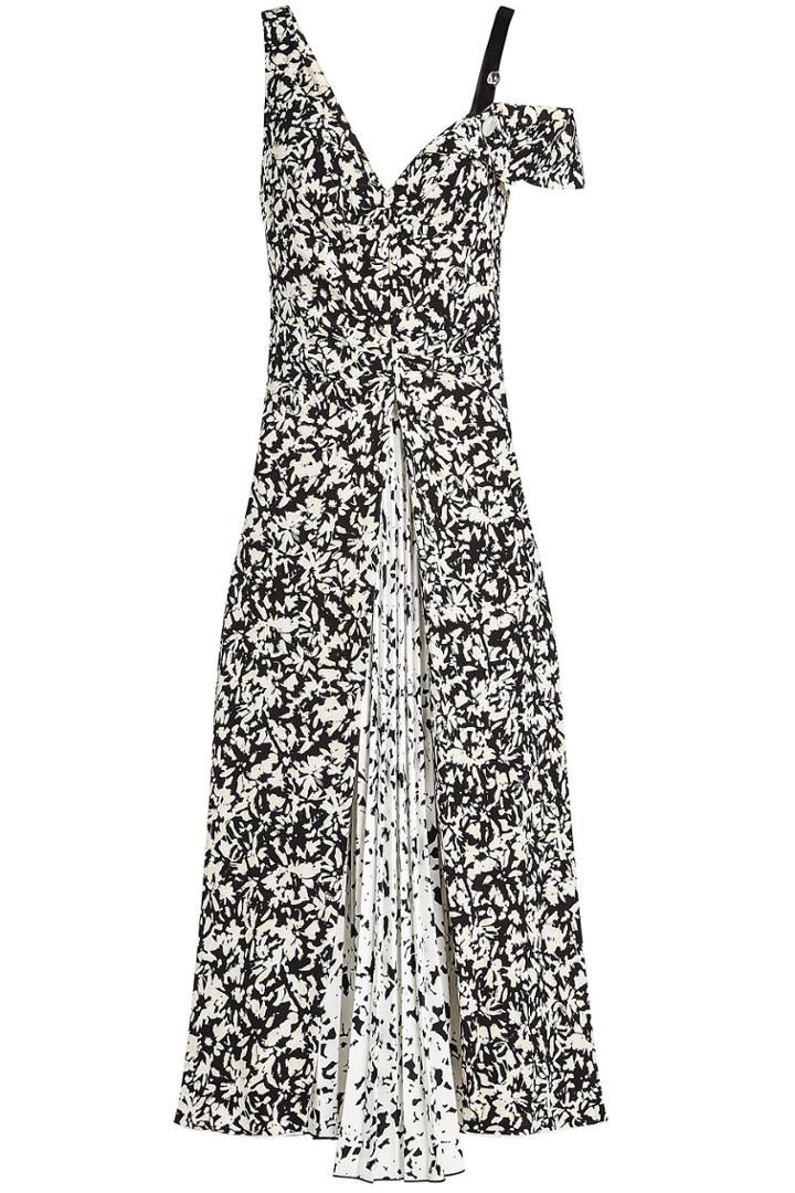 Proenza Schouler Proenza Schouler Printed Silk Dress With Pleats