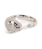 Anita Ko 18kt White Gold Cougar Ring With Diamonds
