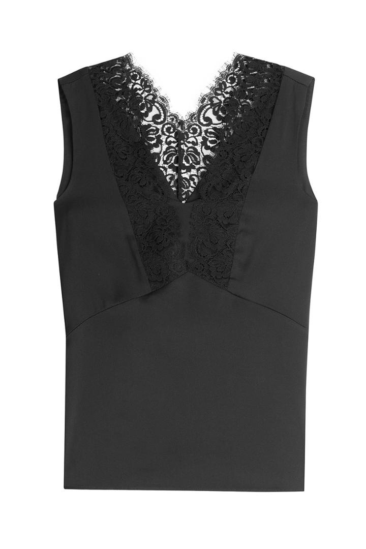Dkny Dkny Silk Top With Lace