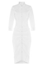 Veronica Beard Veronica Beard Capella Cotton Shirt Dress - White