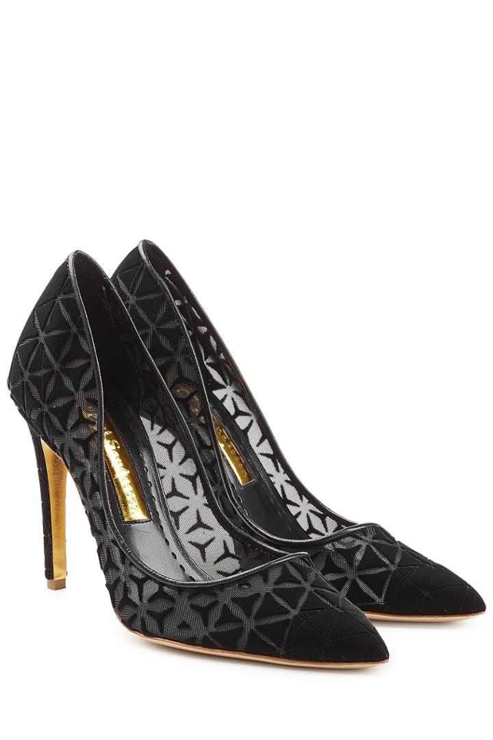 Rupert Sanderson Rupert Sanderson Solita Pumps With Velvet - Black