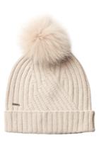 Woolrich Woolrich Hat With Wool, Cashmere And Raccoon Fur Pompom