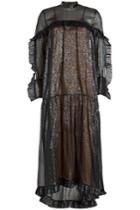 Petar Petrov Petar Petrov Ruffled Maxi Dress With Silk And Metallic Thread