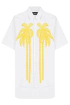 Dsquared2 Dsquared2 Embroidered Cotton Shirt - White