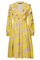 Sly010 Sly010 Printed Silk Dress With Ruffles