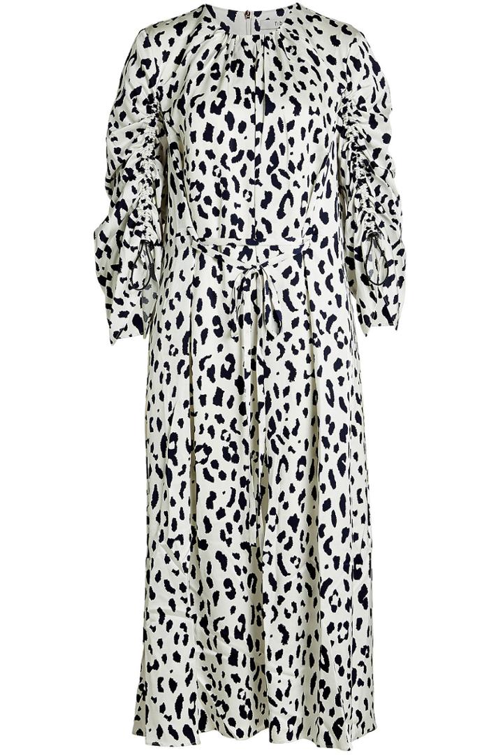 Tibi Tibi Printed Silk Dress