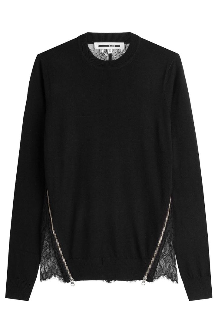 Mcq Alexander Mcqueen Mcq Alexander Mcqueen Wool Pullover With Lace Back