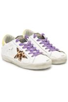 Golden Goose Golden Goose Super Star Leather Sneakers With Calf Hair
