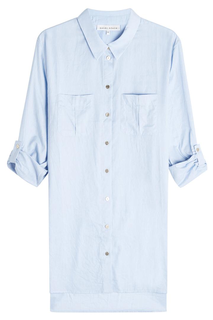 Heidi Klein Heidi Klein Dipped Hem Cotton Shirt