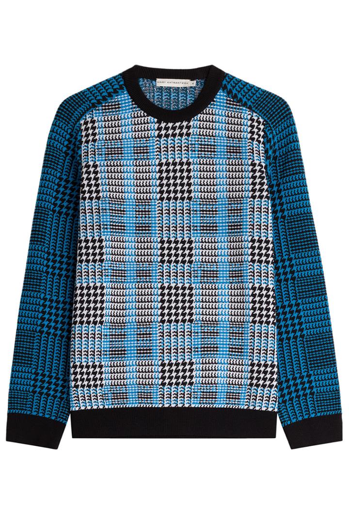 Mary Katrantzou Mary Katrantzou Merino Wool Pullover - Blue