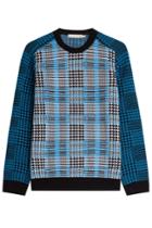 Mary Katrantzou Mary Katrantzou Merino Wool Pullover - Blue