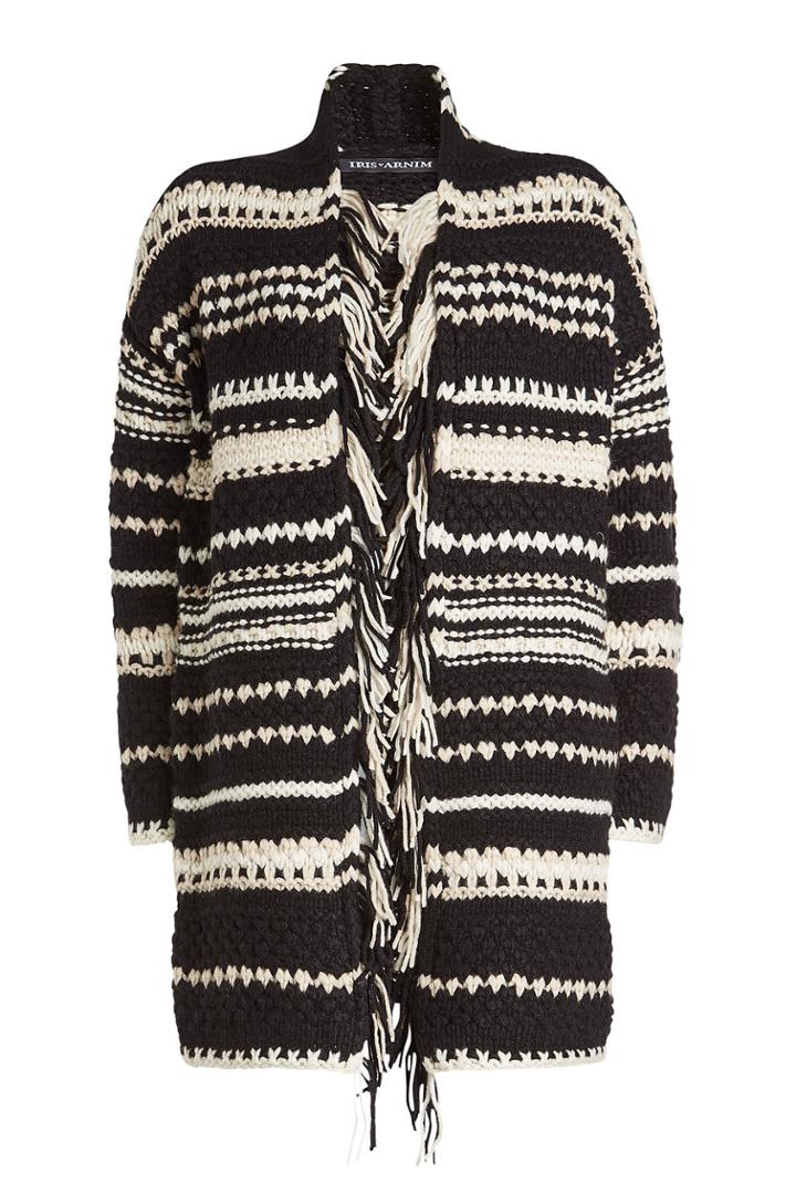 Iris Von Arnim Iris Von Arnim Fringed Cashmere Cardigan