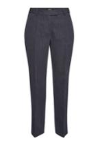 A.p.c. A.p.c. Cotton-linen Cece Cropped Pinstripe Pants