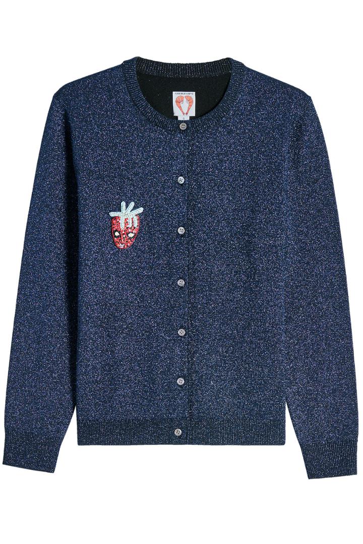 Shrimps Shrimps Metallic Cardigan With Wool
