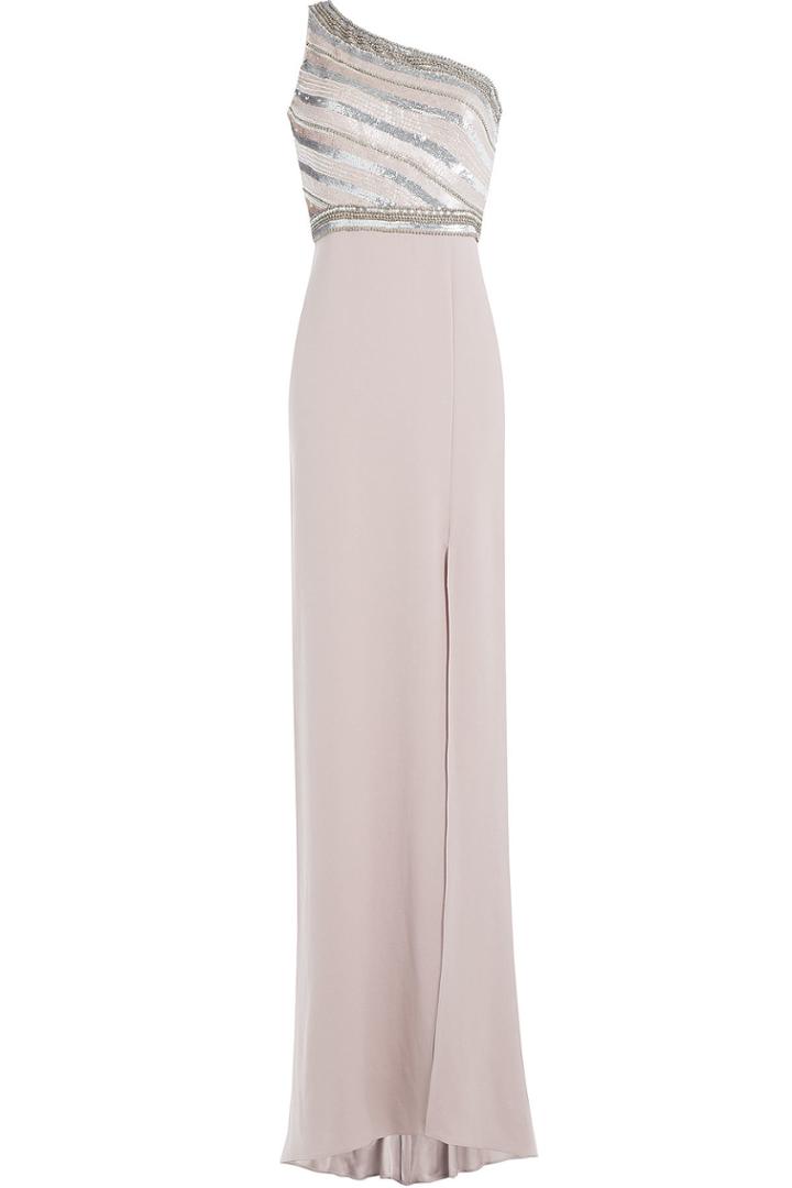 Jenny Packham Jenny Packham Asymmetric Floor-length Gown - Multicolored