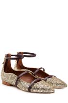 Malone Souliers Malone Souliers Robyn Glitter Ballerinas With Leather - Gold