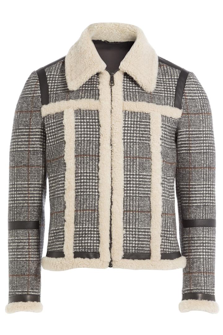 Neil Barrett Neil Barrett Wool Jacket With Shearling And Leather