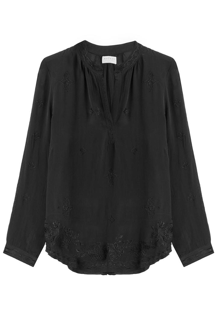 Velvet Velvet Embroidered Blouse