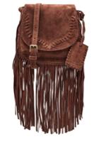 Ralph Lauren Polo Ralph Lauren Polo Suede Shoulder Bag With Fringe