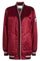 T By Alexander Wang T By Alexander Wang Bomber Cardigan In Satin