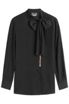 Boutique Moschino Boutique Moschino Zipped Blouse With Bow At Neck