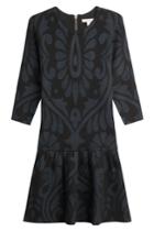 Burberry Brit Burberry Brit Silk-cashmere Printed Dress - Blue