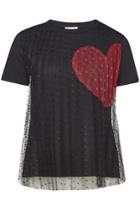 Red Valentino Red Valentino Cotton T-shirt With Mesh