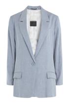 By Malene Birger By Malene Birger Linen Blend Blazer - Blue