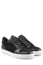 Ami Ami Leather And Wool Sneakers