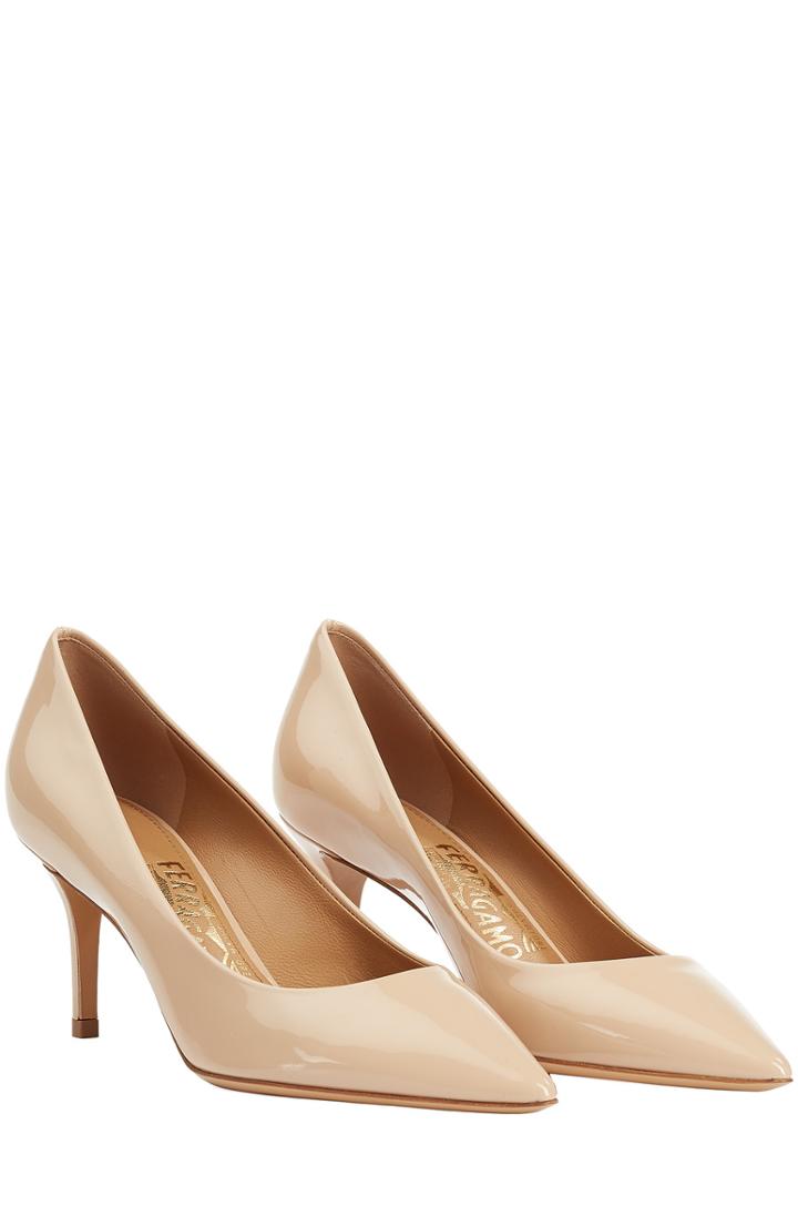 Salvatore Ferragamo Susi Patent Leather Pumps