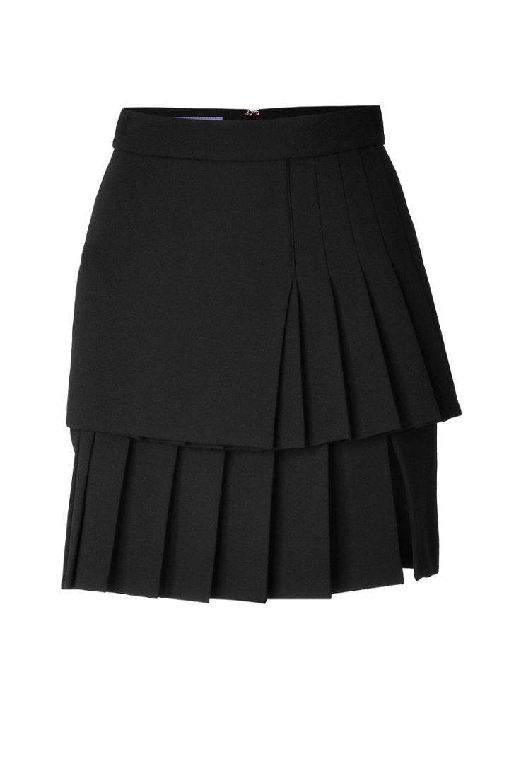 Emanuel Ungaro Emanuel Ungaro Wool Crepe Pleated Skirt