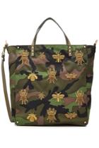 Valentino Valentino Embroidered And Embellished Canvas Tote