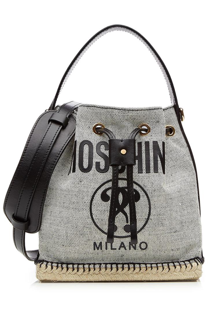 Moschino Moschino Shoulder Bag With Leather - Grey