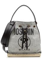 Moschino Moschino Shoulder Bag With Leather - Grey