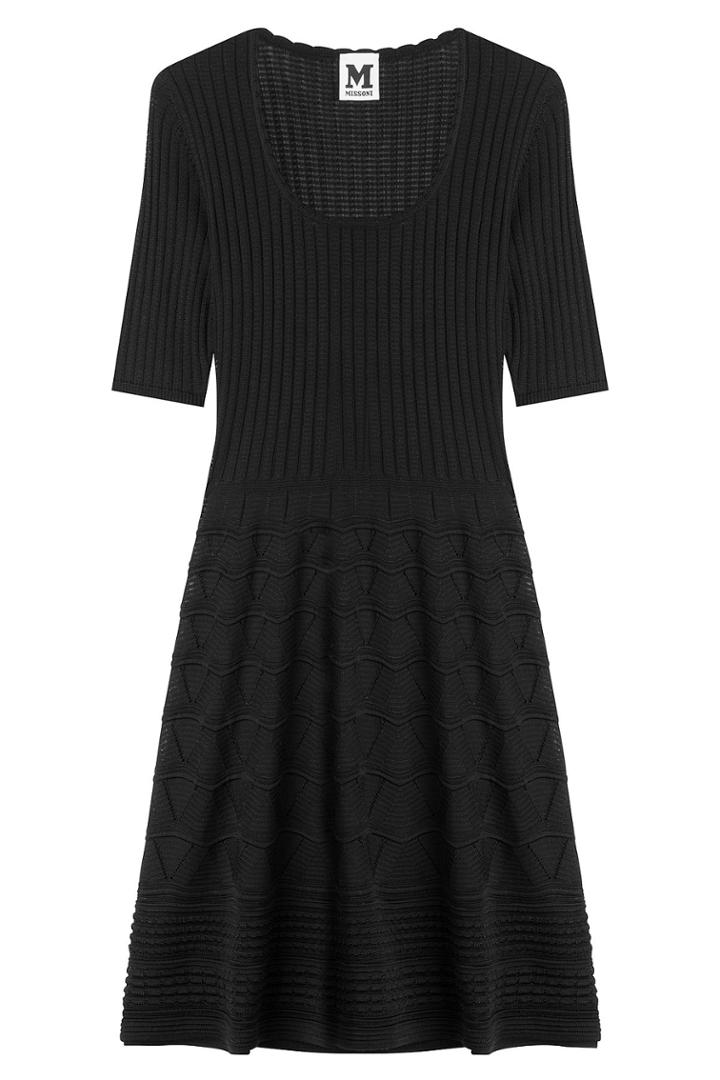 M Missoni M Missoni Cotton-blend Knit Dress - Black