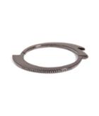 Lynn Ban Black Rhodium And Silver Bracelet With Black Diamonds