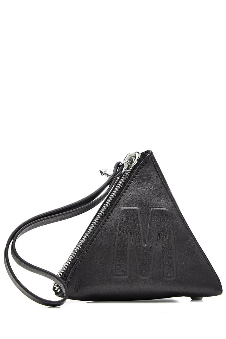 Mcq Alexander Mcqueen Mcq Alexander Mcqueen Leather Pyramid Pouch - Black