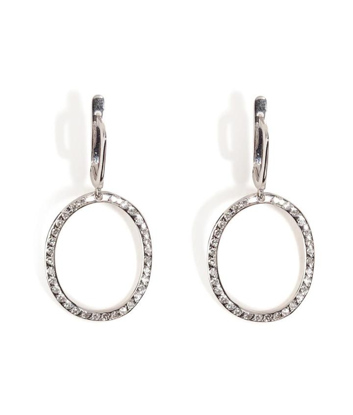 Ileana Makri 18kt White Gold Again Single Earrings With White Diamonds