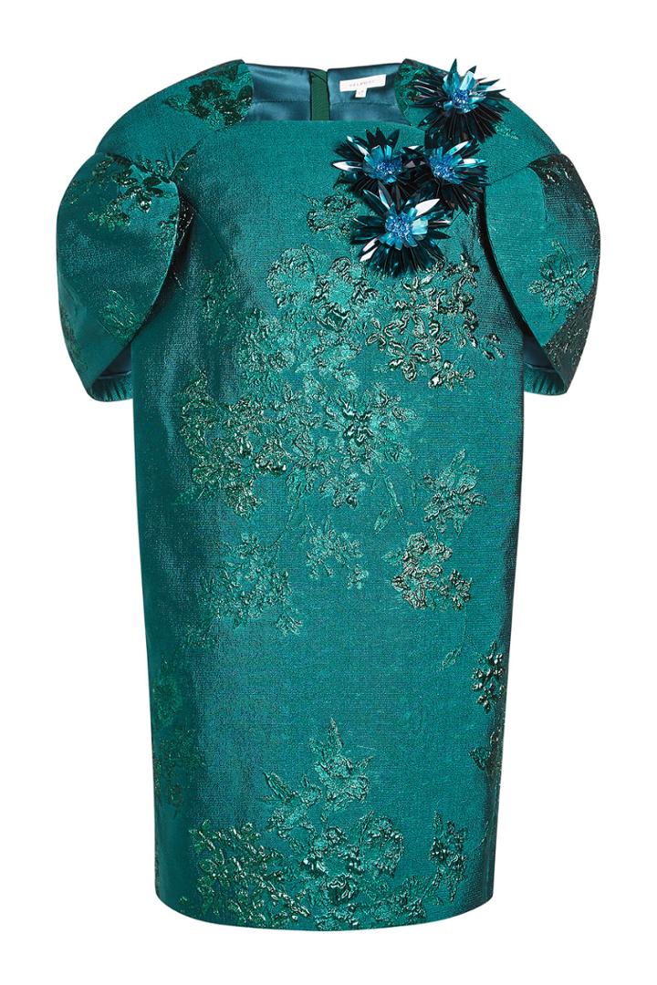 Delpozo Delpozo Jacquard Tulip Dress With Embellishments
