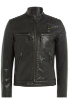 Blauer Blauer Leather Jacket - Black