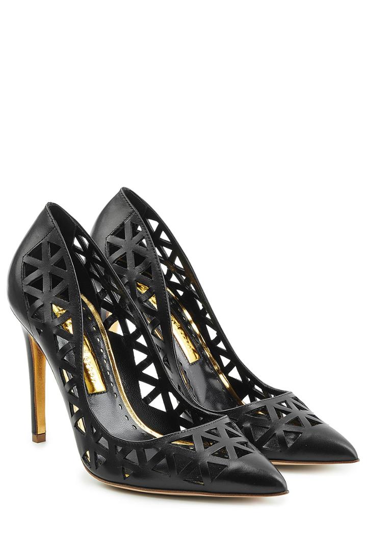 Rupert Sanderson Rupert Sanderson Cut-out Leather Pumps - Black