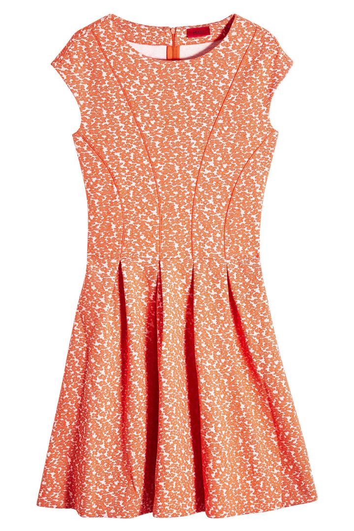 Hugo Hugo Dawinja Printed Dress With Cotton