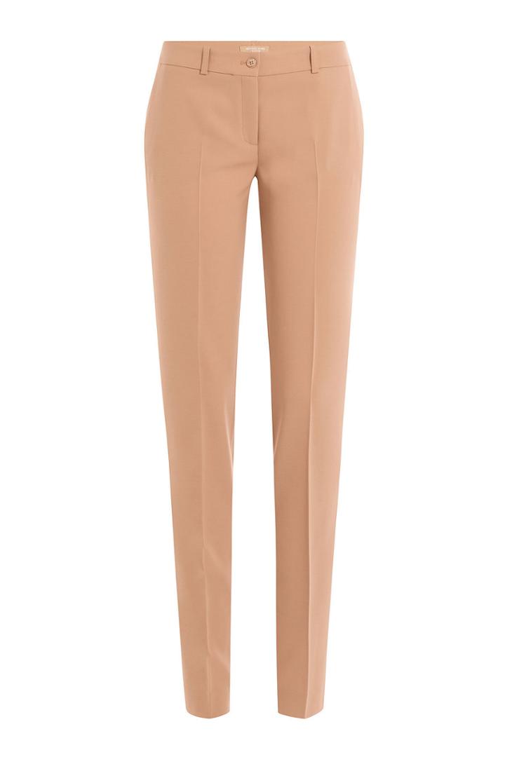 Michael Kors Michael Kors Straight Leg Wool Trousers - Camel