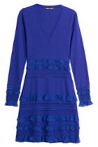 Roberto Cavalli Roberto Cavalli Fleece Wool Dress - Blue
