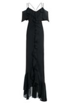 Emilio Pucci Emilio Pucci Floor Length Silk Chiffon Dress - Black