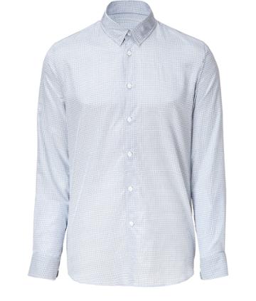 Marc Jacobs Pale Blue Silk And Cotton Blend Shirt
